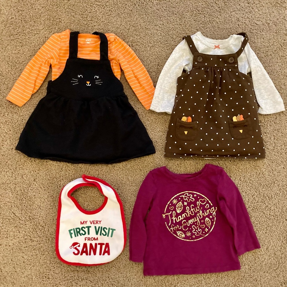 Girl 9-12 Month Holiday Lot